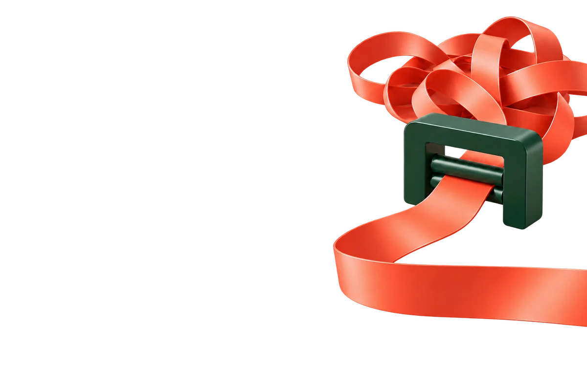 A tangled coral ribbon passes through a green guide and emerges as a smooth path.